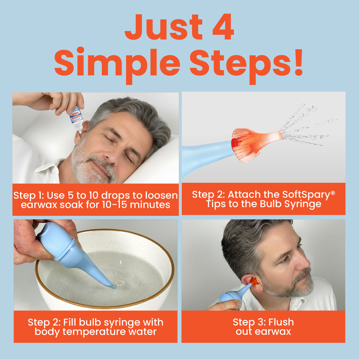 Bulb Syringe Earwax Removal with Earwax Drops