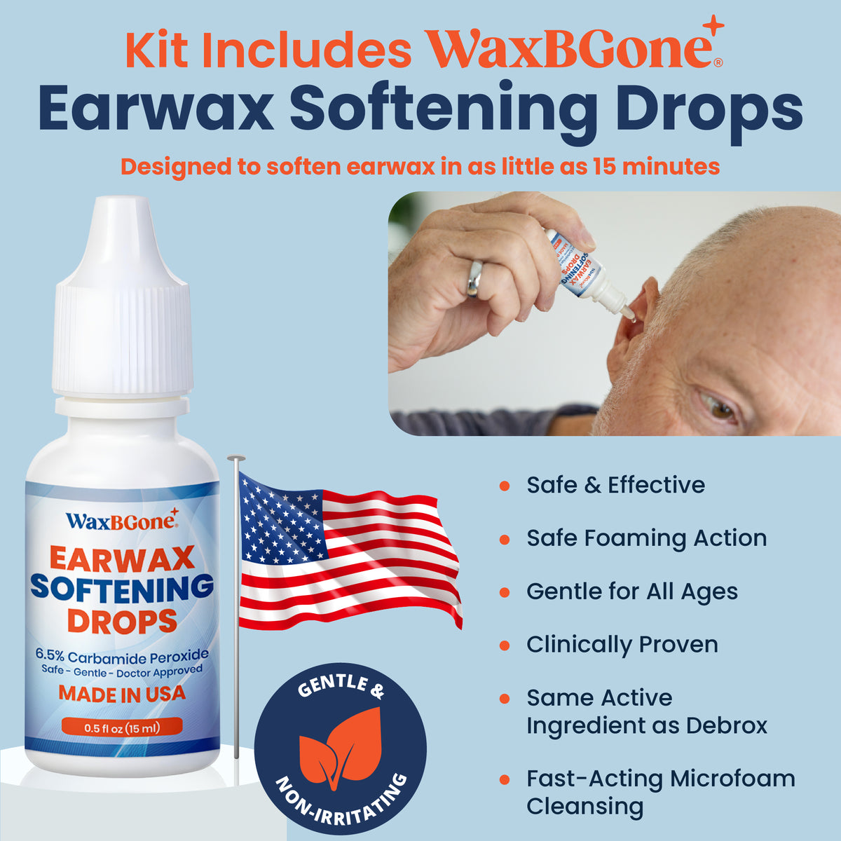 Bulb Syringe Earwax Removal with Earwax Drops
