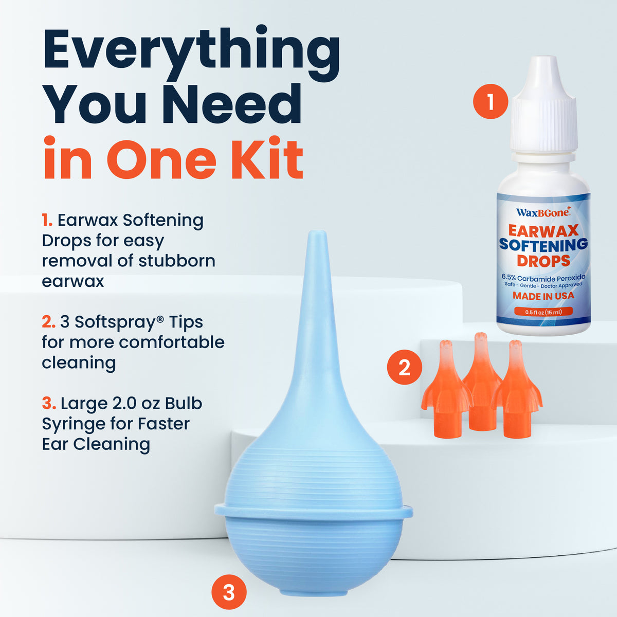 Bulb Syringe Earwax Removal with Earwax Drops