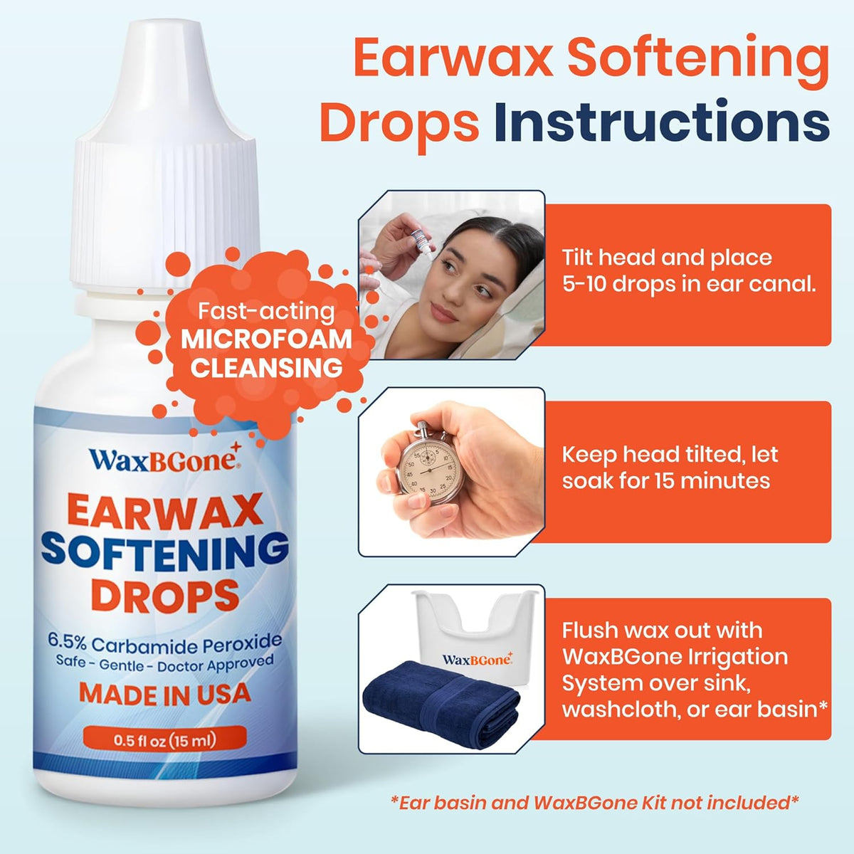 WaxBgone Earwax Softening Drops