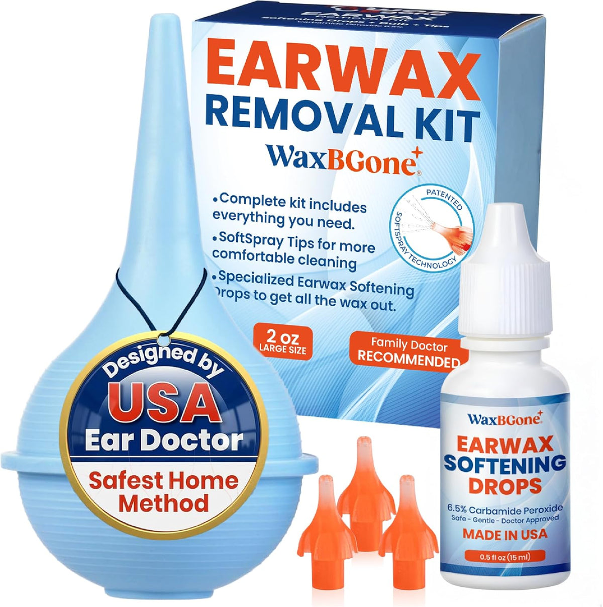 Bulb Syringe Earwax Removal with Earwax Drops